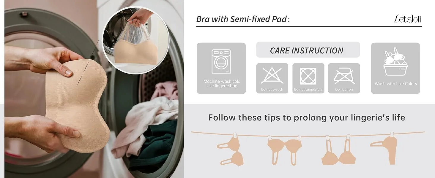 how to take care of your letsjoli wireless bra